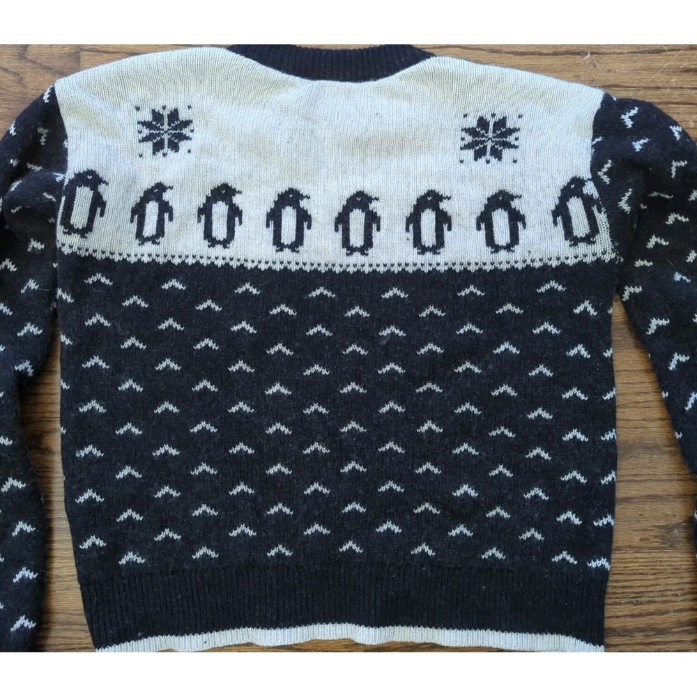 Kate Spade Black and White Penguin Sweater - Picture 9 of 10